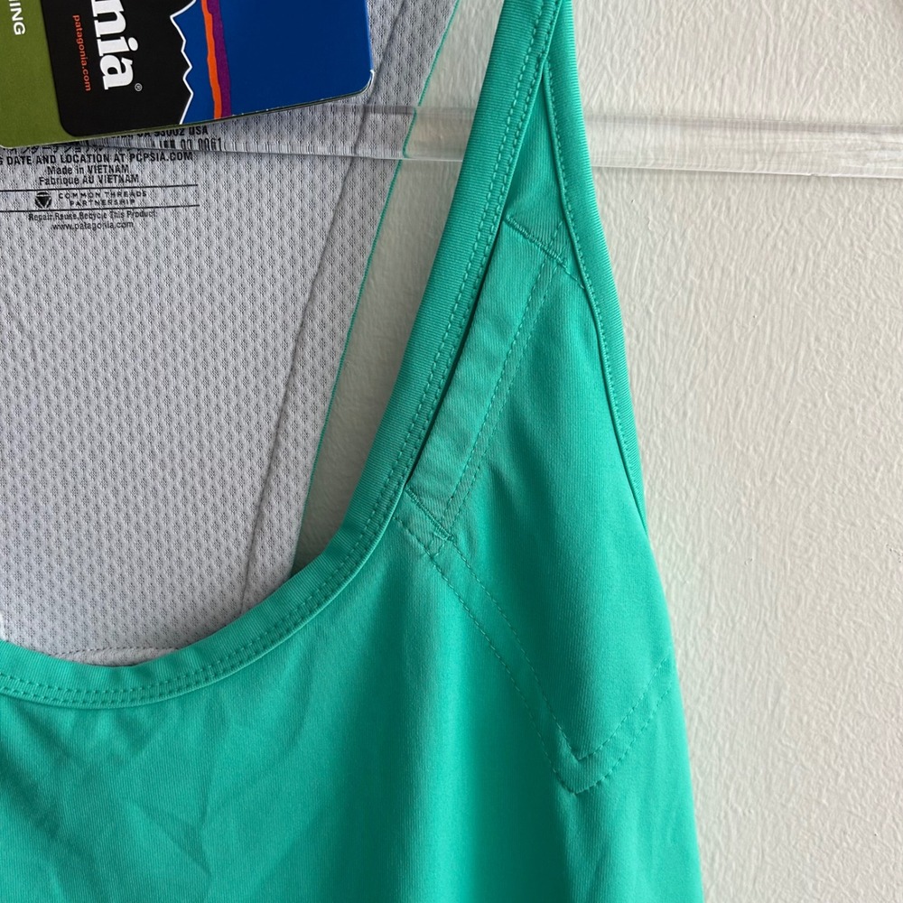 Patagonia All Weather Dress Green Large Trail Running Slim Fit 24672 DSTQ SP14 - Picture 5 of 7